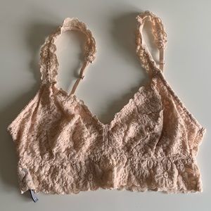 Aerie Lace Bralette in Blush Pink